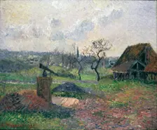 Brick Kiln at Eragny, 1885. Artist: Camille Pissarro
