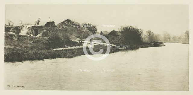 Brickfield on the River Bure (Norfolk), c. 1883/87, printed 1888. Creator: Peter Henry Emerson.