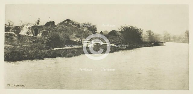 Brickfield on the River Bure (Norfolk), c. 1883/87, printed 1888. Creator: Peter Henry Emerson.