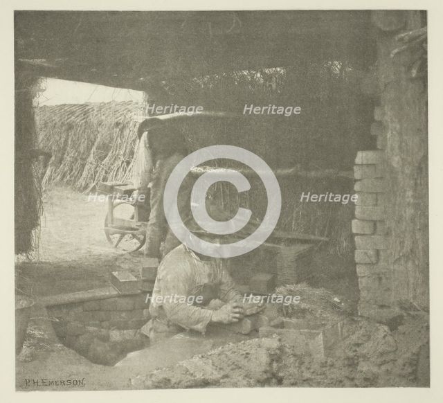 Brickmaking (Norfolk), c. 1883/87, printed 1888. Creator: Peter Henry Emerson.
