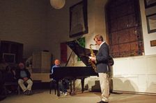 Brian Kellock and T Smith, Illminster Arts Centre, Illminster, Somerset, 2015. Artist: Brian O'Connor
