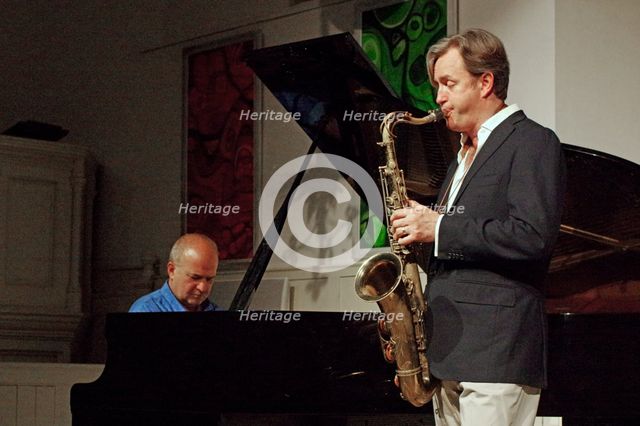 Brian Kellock and T Smith, Illminster Arts Centre, Illminster, Somerset, 2015. Artist: Brian O'Connor.