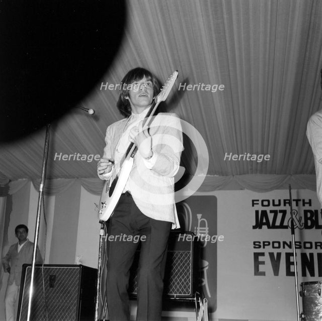 Brian Jones, Rolling Stones, Richmond Jazz and Blues Festival, London, 1964. Creator: Brian Foskett.