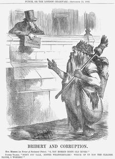 Bribery and Corruption 1866. Creator: John Tenniel