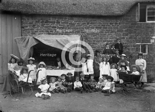 Bric-a-brac stall, Helidon, Northamptonshire, c1896-c1920. Artist: Alfred Newton & Sons