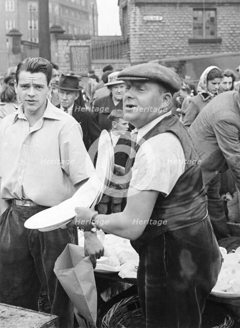 Bric-a-brac stall, Sneinton Market, Nottingham, Nottinghamshire, c1950(?). Artist: Edgar Lloyd