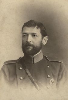 Brigade Commander Ismail Iakovlevich Vakulenko in a Firefighter's Uniform, early 20th century. Creator: I.S.Zhut'ev i Ko.
