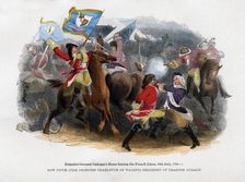 Brigadier-General Cadogan's Horse forcing the French Line, 18th July 1705