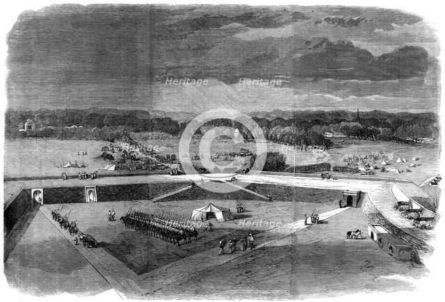 Brigadier-General Havelock leaving the Fortress of Allahabad to recapture Cawnpore, 1857. Artist: Unknown