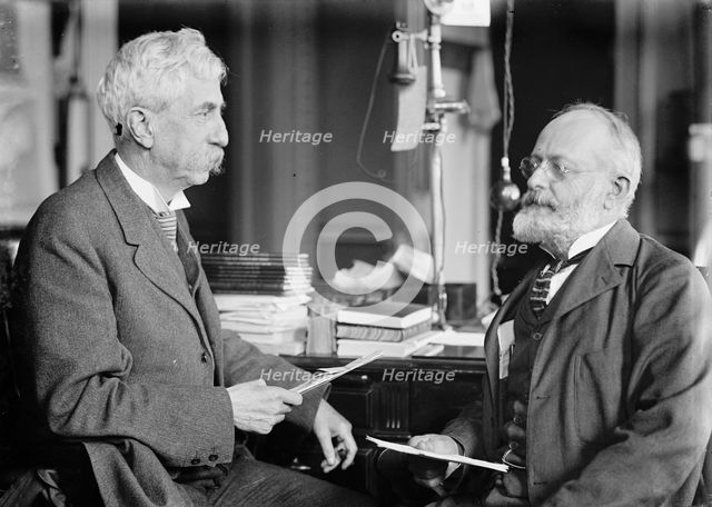 Brigadier General William Herbert Bixby with Col. William T. Rossell, 1914. Creator: Harris & Ewing.