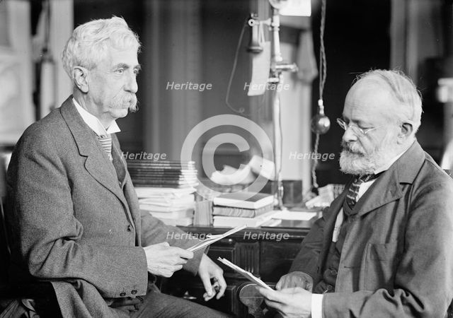 Brigadier General William Herbert Bixby with Col. William T. Rossell, 1914. Creator: Harris & Ewing.
