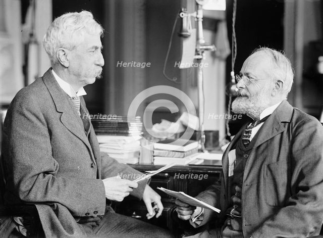 Brigadier General William Herbert Bixby with Col. William T. Rossell, 1914. Creator: Harris & Ewing.