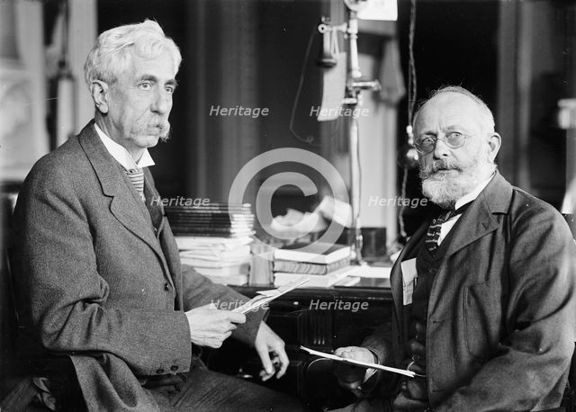 Brigadier General William Herbert Bixby with Col. William T. Rossell, 1914. Creator: Harris & Ewing.