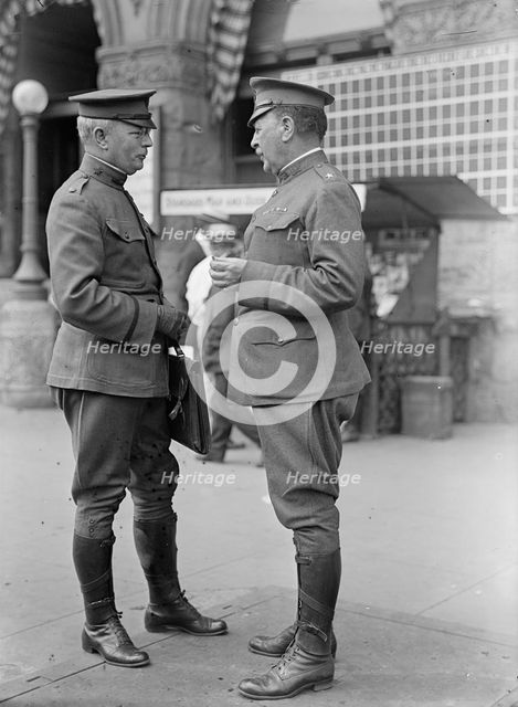 Brigadier General William Murray Black, U.S.A. Right, with Lt. Col. Pierce, 1917. Creator: Harris & Ewing.