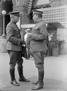Brigadier General William Murray Black, U.S.A. Right, with Lt. Col. Pierce, 1917. Creator: Harris & Ewing