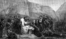 "Brigands and Captives" by Layraud, in the French Gallery, International Exhibition, 1871. Creator: Unknown