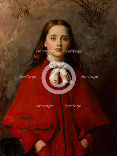 Bright Eyes, 1877. Creator: John Everett Millais.
