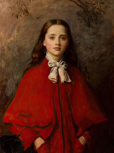 Bright Eyes, 1877. Creator: John Everett Millais