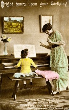 Bright hours upon your Birthday early 20th century