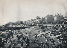 Brighton - A Long Stretch of the Beach 1895