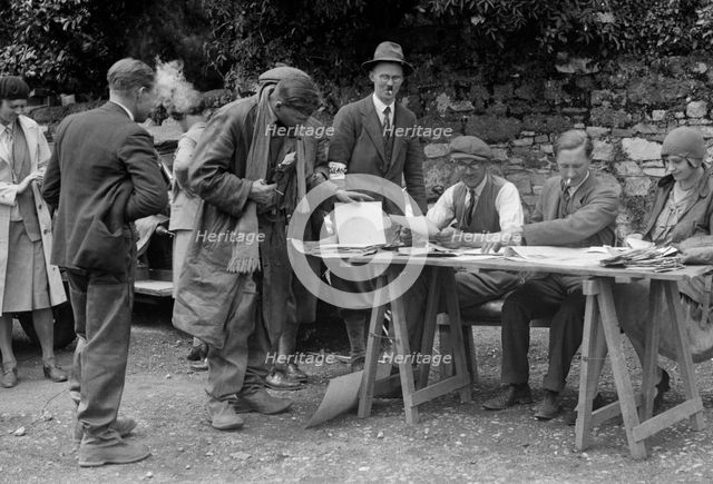 Brighton  and Hove Motor Club Brighton-Beer Trial, Countess Wear Hotel, Exeter, Devon, 1930. Artist: Bill Brunell.
