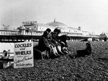 Brighton Beach, East Sussex, mid 1960s. Creator: Henry Grant