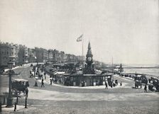 Brighton - Entrance to the Aquarium, Showing the Chain Pier 1895