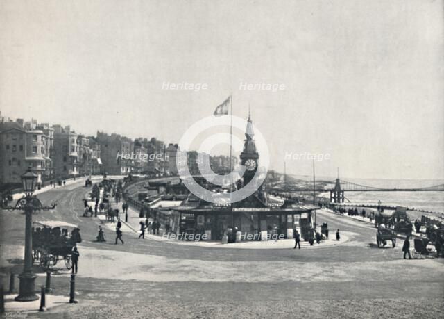 'Brighton - Entrance to the Aquarium, Showing the Chain Pier', 1895. Artist: Unknown.