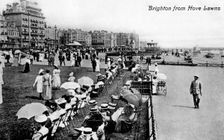 Brighton from Hove Lawns, Sussex, early 20th century.Artist: V&S Photo