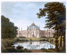 Brighton Pavilion, Sussex, c1816. Creator: Joseph Constantine Stadler