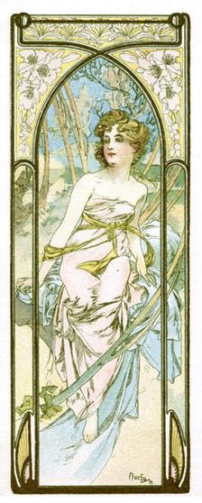 Brightness of Day 1899. Artist: Alphonse Mucha
