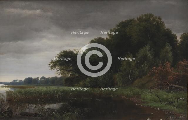 Brigthening Weather after a Shower at Gurre Lake, 1844. Creator: Peter Christian Thamsen Skovgaard.