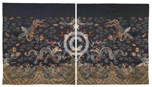 Bridal Bed Curtains, about 1820. Creator: Unknown.