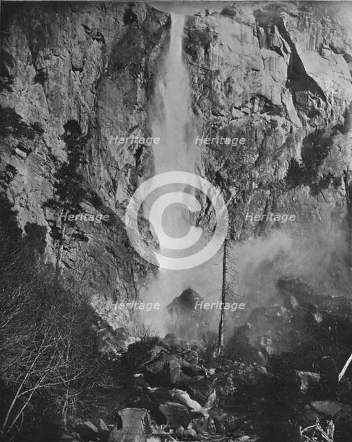 Bridal Veil Fall, Yosemite, California, USA, c1900.  Creator: Unknown.