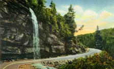 Bridal Veil Falls, Western North Carolina 1942. Creator: Unknown