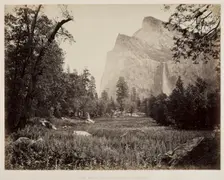 Bridal Veil, Yosemite, c. 1865-1866. Creator: Carleton E. Watkins (American, 1829-1916)