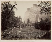 Bridal Veil, Yosemite, c. 1865-1866. Creator: Carleton E. Watkins (American, 1829-1916)