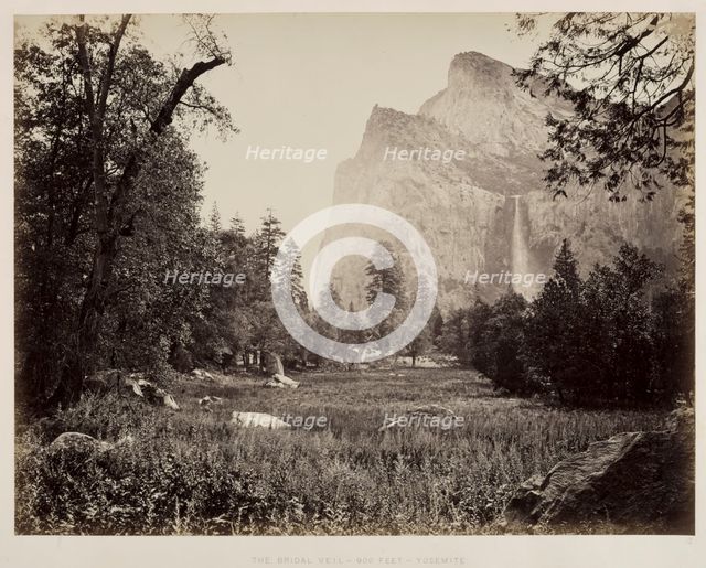 Bridal Veil, Yosemite, c. 1865-1866. Creator: Carleton E. Watkins (American, 1829-1916).