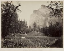 Bridal Veil, Yosemite, c. 1865-1866. Creator: Carleton E. Watkins (American, 1829-1916)