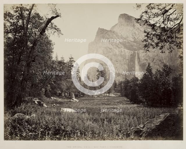 Bridal Veil, Yosemite, c. 1865-1866. Creator: Carleton E. Watkins (American, 1829-1916).