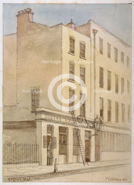 Bride Lane, City of London, 1851. Artist: Thomas Colman Dibdin