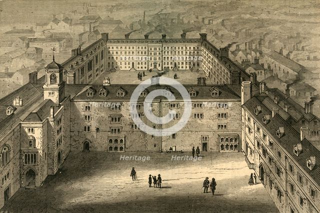 'Bridewell as Rebuilt after the Fire, from an old print', (1897). Creator: Unknown.