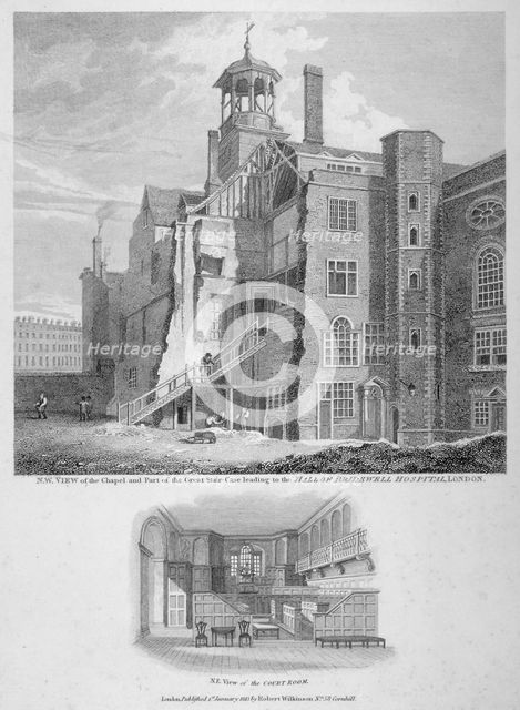 Bridewell, City of London, 1815. Artist: Bartholomew Howlett