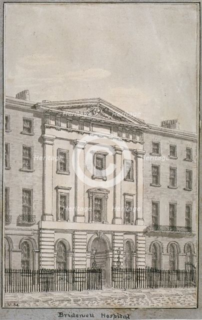 Bridewell, City of London, 1820. Artist: MM