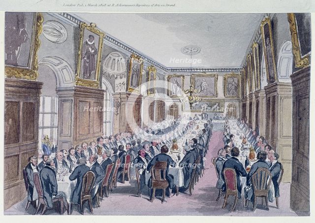 Bridewell Hall, London, 1850. Artist: Anon
