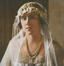 Bridesmaid at wedding of Princess Mary and Viscount Lascelles, 1922 (1937.) Creator: Unknown