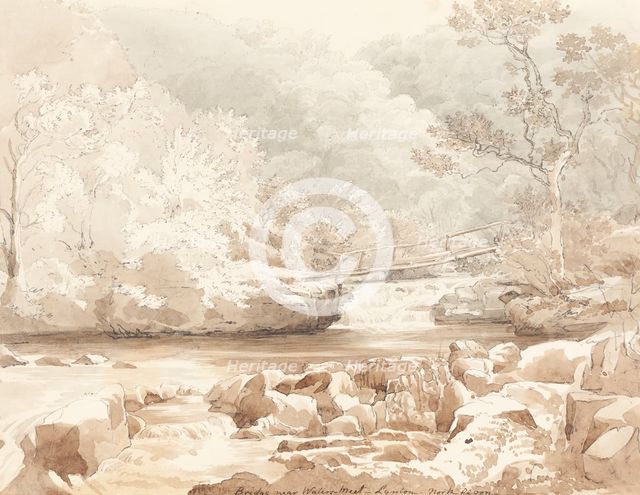 Bridge Near Waters-Meet, Lynton, North Devon, first half 19th century. Creator: James Bulwer.