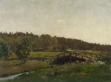 Bridge over a Brook, 1882. Creator: Hjalmar Munsterhjelm