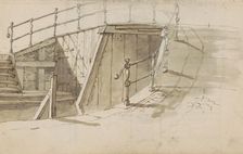 Bridge over a canal, c.1783-c.1797. Creator: Johannes Huibert Prins