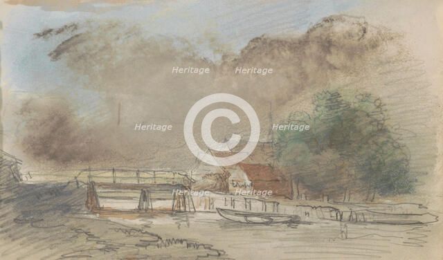Bridge over a canal, c.1803-c.1818. Creator: Arnoldus Johannes Eymer.